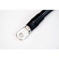 Inverters R Us Spartan Power Single Battery Cable with 3/8" Ring Terminals, 11/0 AWG, 12 ft, Black SINGLEBLACK0AWG12FT38